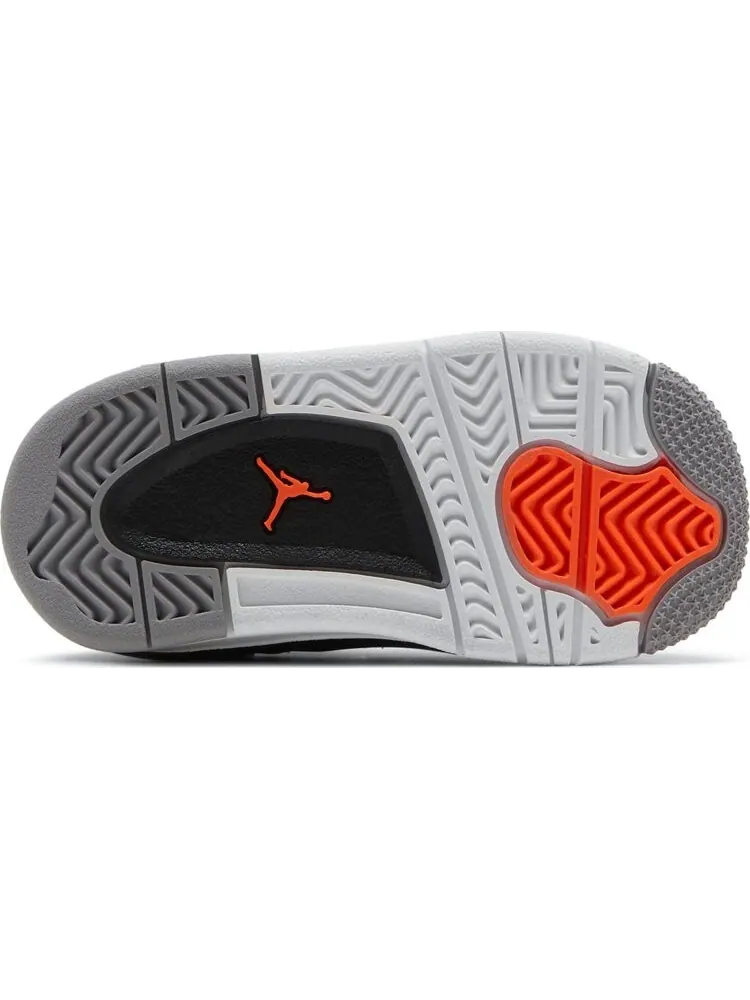 Кроссовки Air Jordan 4 Retro TD Infrared — изображение 4 из 8, серый