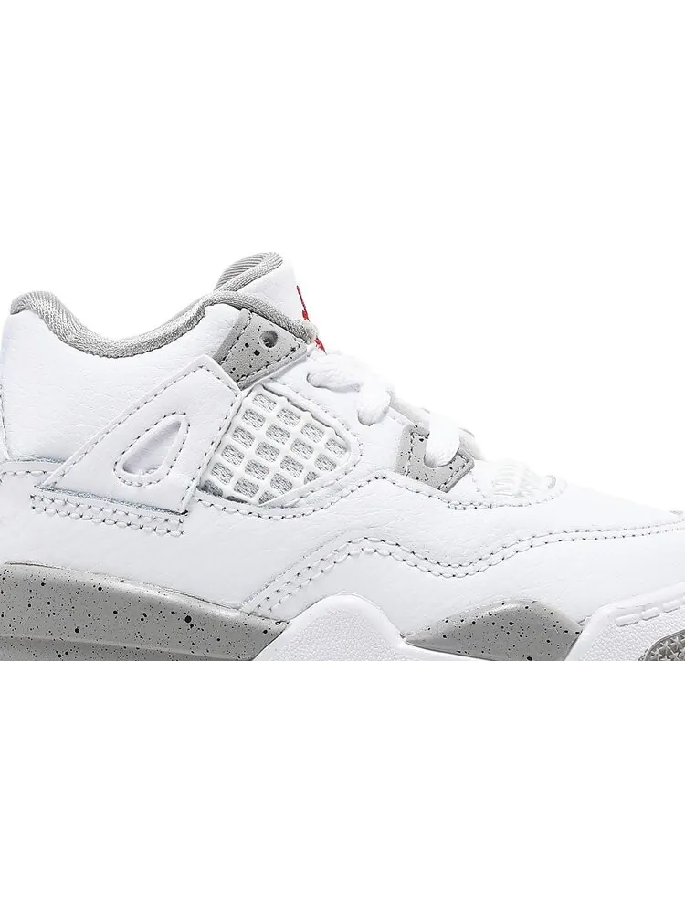 Кроссовки Air Jordan 4 Retro TD White Oreo — изображение 2 из 8, белый