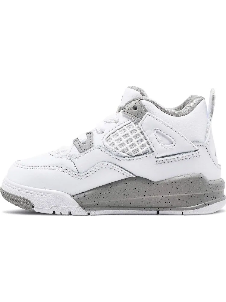 Кроссовки Air Jordan 4 Retro TD White Oreo — изображение 3 из 8, белый