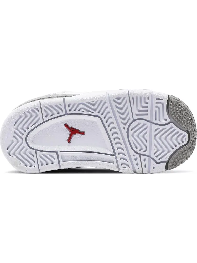 Кроссовки Air Jordan 4 Retro TD White Oreo — изображение 4 из 8, белый