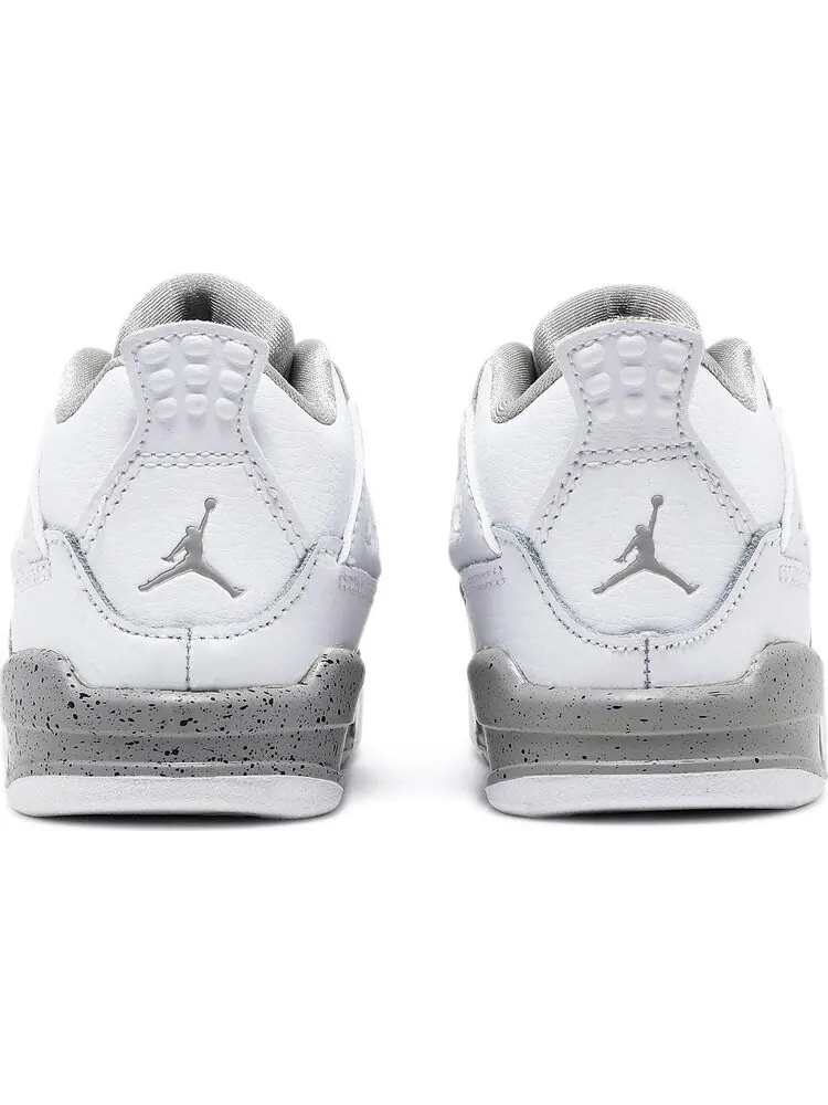 Кроссовки Air Jordan 4 Retro TD White Oreo — изображение 6 из 8, белый