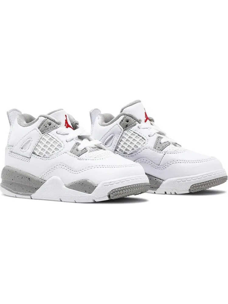 Кроссовки Air Jordan 4 Retro TD White Oreo — изображение 8 из 8, белый