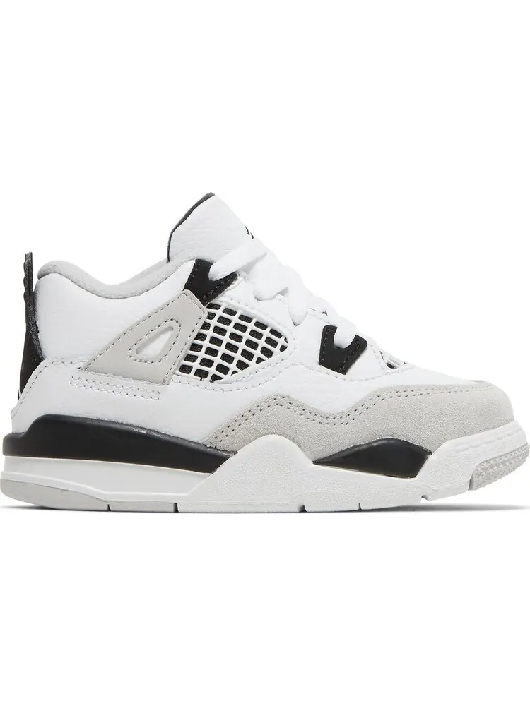 Кроссовки Air Jordan 4 Retro TD Military Black — изображение 1 из 8, белый