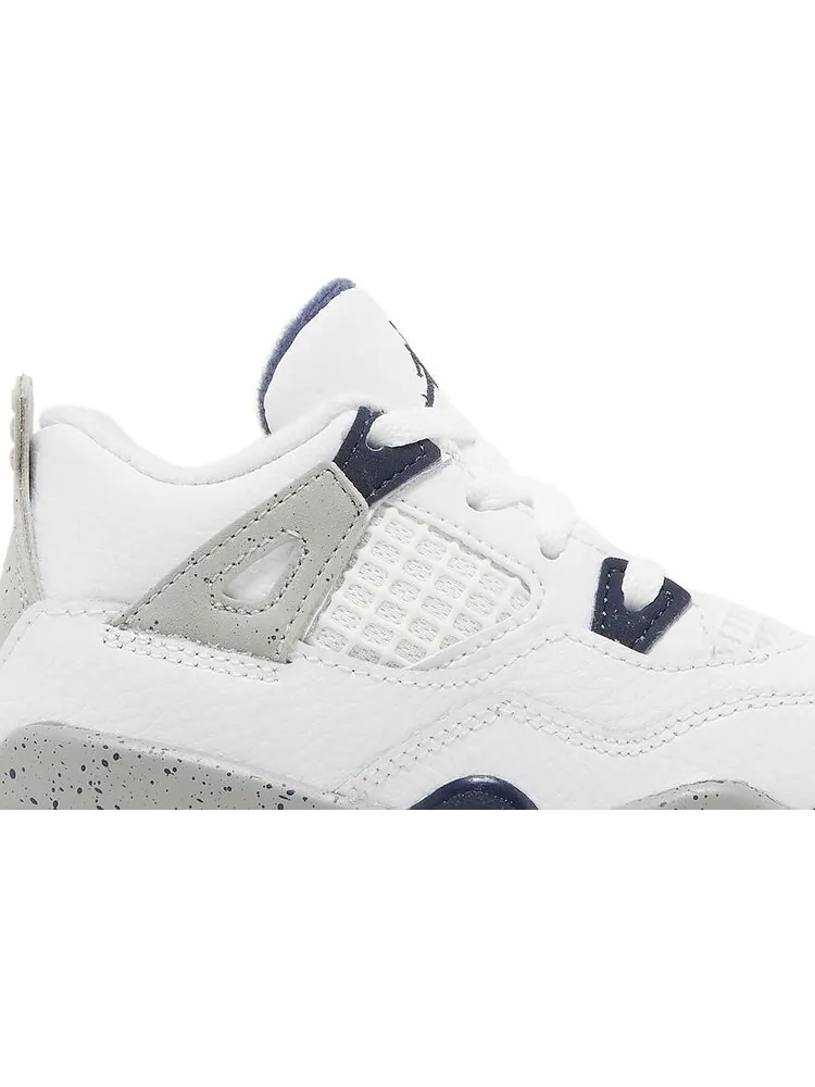 Кроссовки Air Jordan 4 Retro TD Midnight Navy — изображение 2 из 8, белый