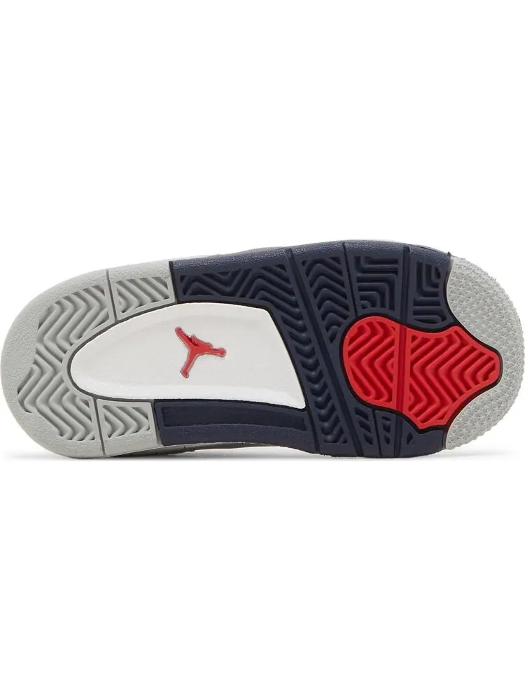 Кроссовки Air Jordan 4 Retro TD Midnight Navy — изображение 4 из 8, белый
