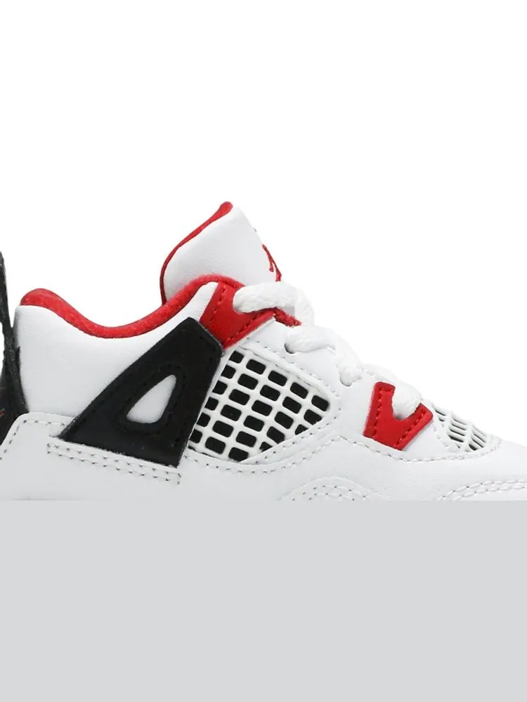 Кроссовки Air Jordan 4 Retro OG TD Fire Red 2020 — изображение 2 из 8, белый