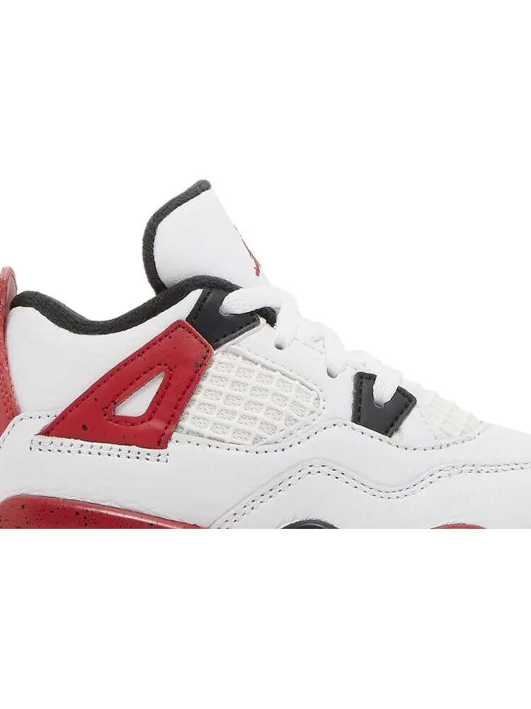 Кроссовки Air Jordan 4 Retro TD 'Red Cement' — изображение 2 из 4, белый