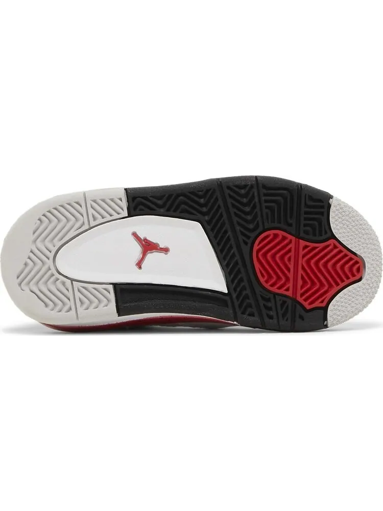 Кроссовки Air Jordan 4 Retro TD 'Red Cement' — изображение 4 из 4, белый