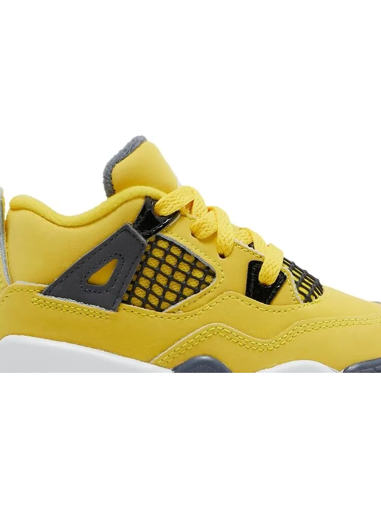 Кроссовки Air Jordan 4 Retro TD Lightning 2021 — изображение 2 из 8, желтый
