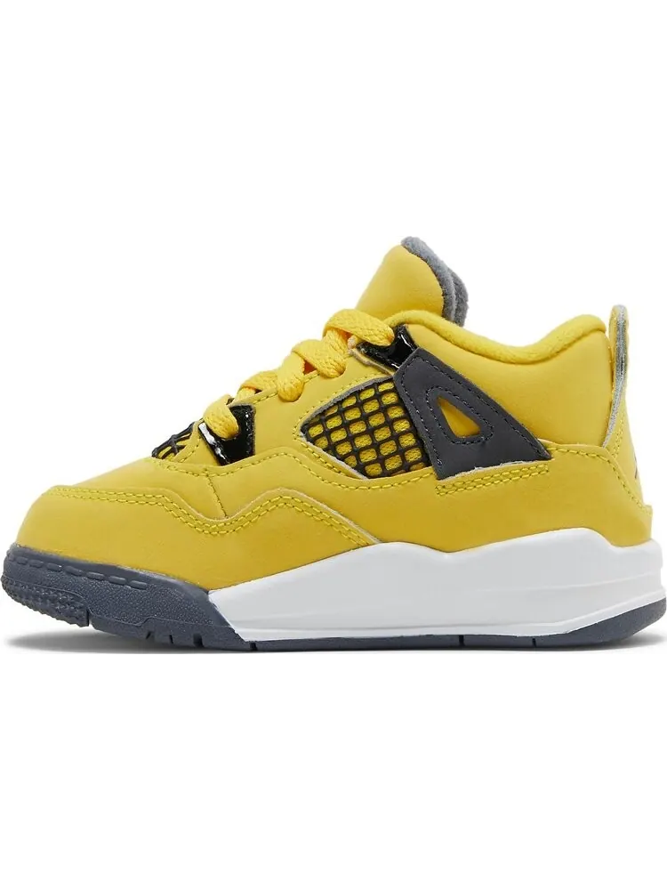 Кроссовки Air Jordan 4 Retro TD Lightning 2021 — изображение 3 из 8, желтый