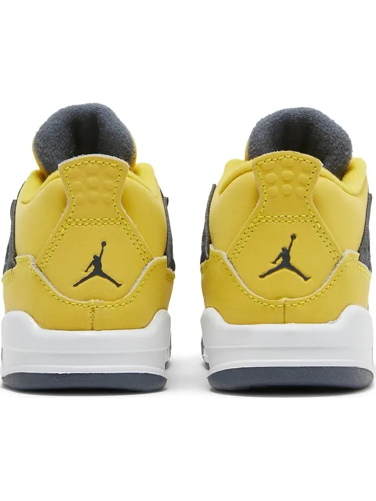 Кроссовки Air Jordan 4 Retro TD Lightning 2021 — изображение 6 из 8, желтый