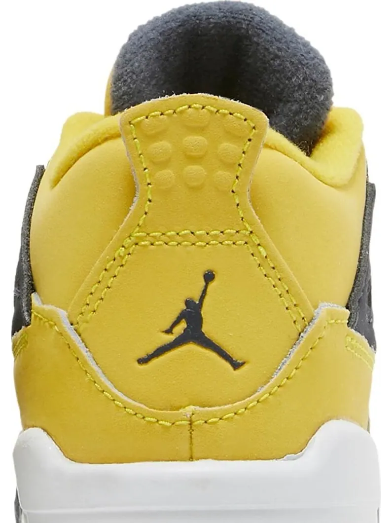 Кроссовки Air Jordan 4 Retro TD Lightning 2021 — изображение 7 из 8, желтый