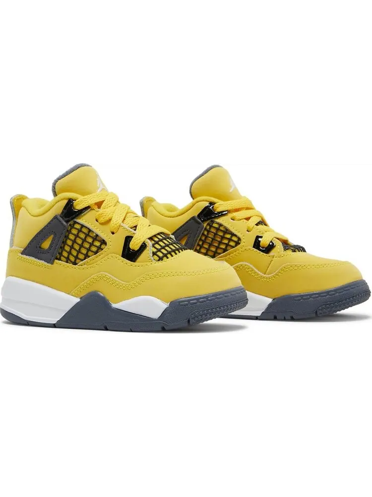 Кроссовки Air Jordan 4 Retro TD Lightning 2021 — изображение 8 из 8, желтый