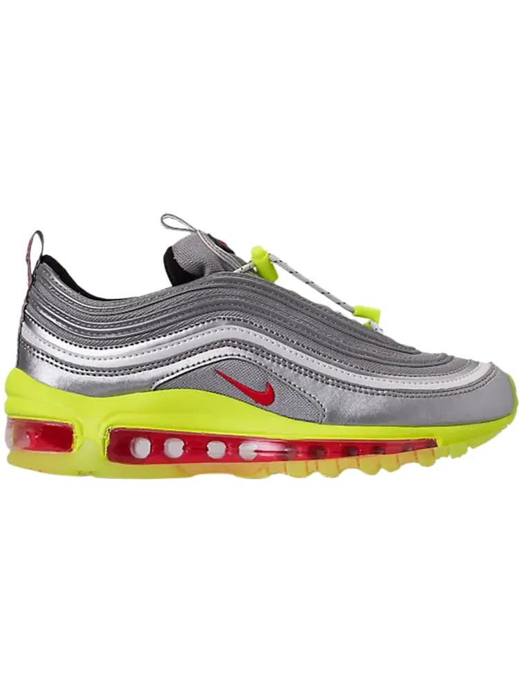 Кроссовки Nike Air Max 97 RFT GS 'Silver Volt' — изображение 1 из 1, серебряный