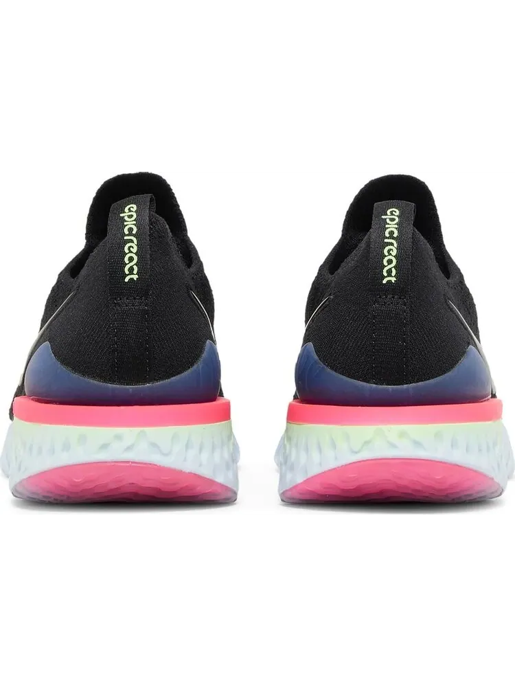 Кроссовки Nike Wmns Epic React Flyknit 2 'Pixel' — изображение 6 из 8, черный