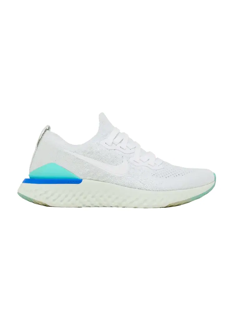 Кроссовки Nike Wmns Epic React Flyknit 2 'White Light Aqua' — изображение 1 из 9