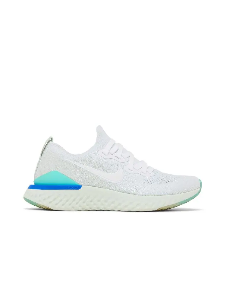 Кроссовки Nike Wmns Epic React Flyknit 2 'White Light Aqua' — изображение 2 из 9