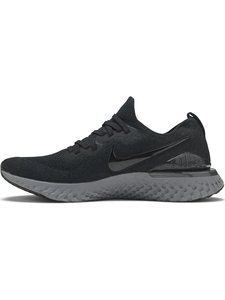 Кроссовки Nike Epic React Flyknit 2 'Black Anthracite' — изображение 3 из 8, черный