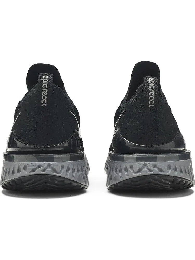 Кроссовки Nike Epic React Flyknit 2 'Black Anthracite' — изображение 6 из 8, черный