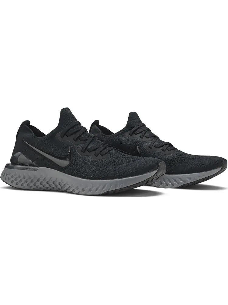Кроссовки Nike Epic React Flyknit 2 'Black Anthracite' — изображение 8 из 8, черный