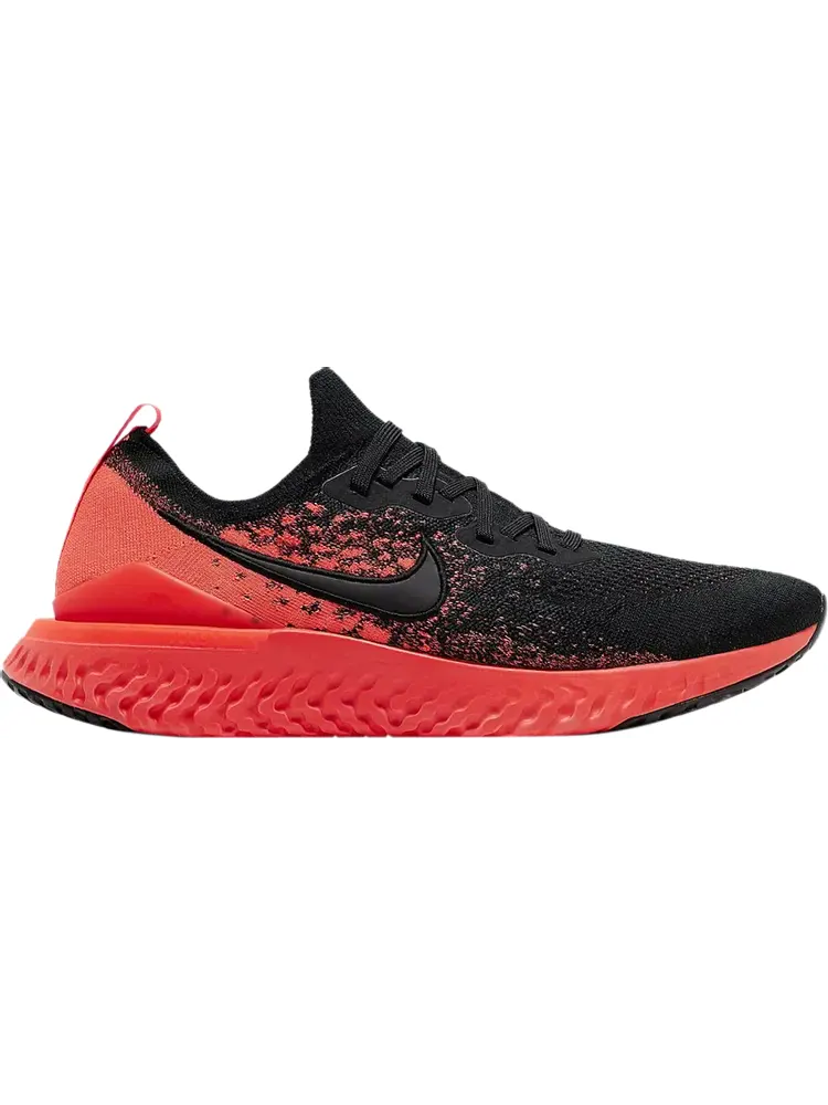 Кроссовки Nike Epic React Flyknit 2 'Black Infrared' — изображение 1 из 1, красный