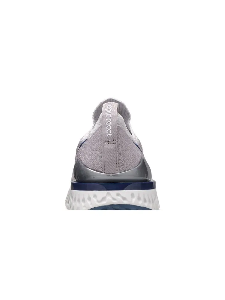 Кроссовки Epic React Flyknit 2 'Vast Grey Coastal Blue' — изображение 7 из 8, серый синий