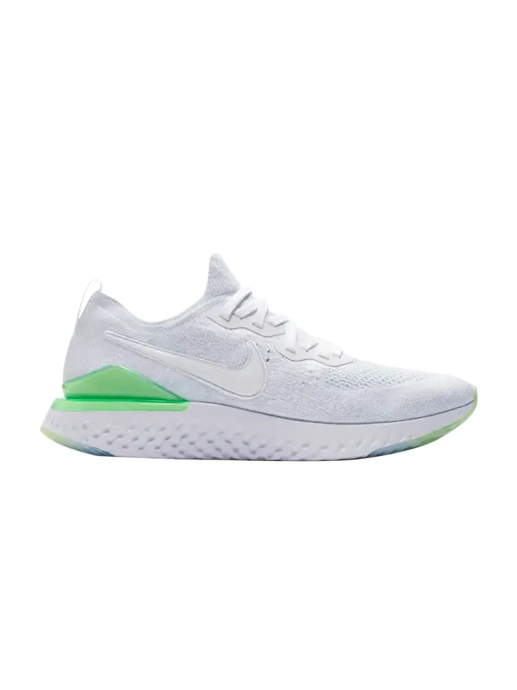 Кроссовки Nike Epic React Flyknit 2 'Lime Blast' — изображение 1 из 1, белый