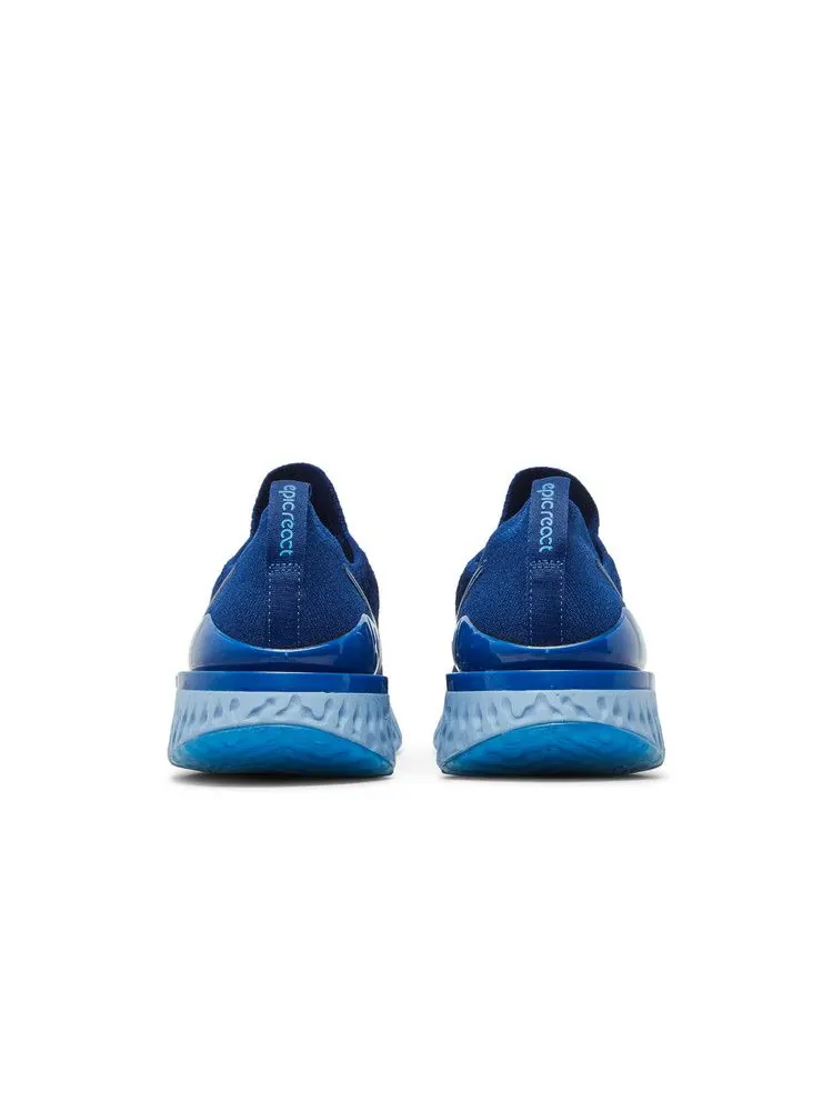 Кроссовки Nike Epic React Flyknit 2 'Blue Void' — изображение 7 из 9, синий/индиго-черный
