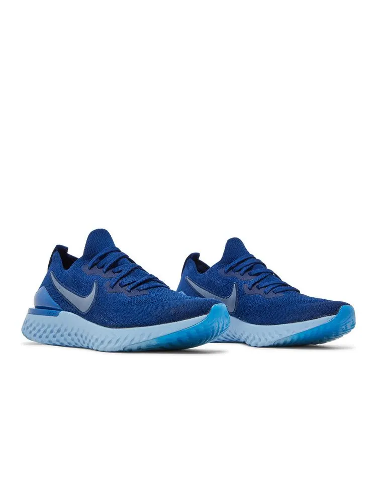 Кроссовки Nike Epic React Flyknit 2 'Blue Void' — изображение 9 из 9, синий/индиго-черный