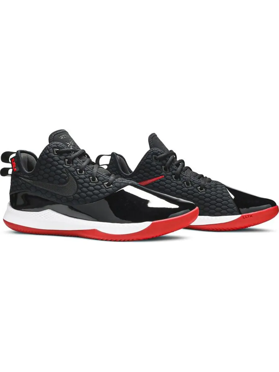 Кроссовки Nike LeBron Witness 3 Premium — изображение 2 из 4, черный/красный/белый