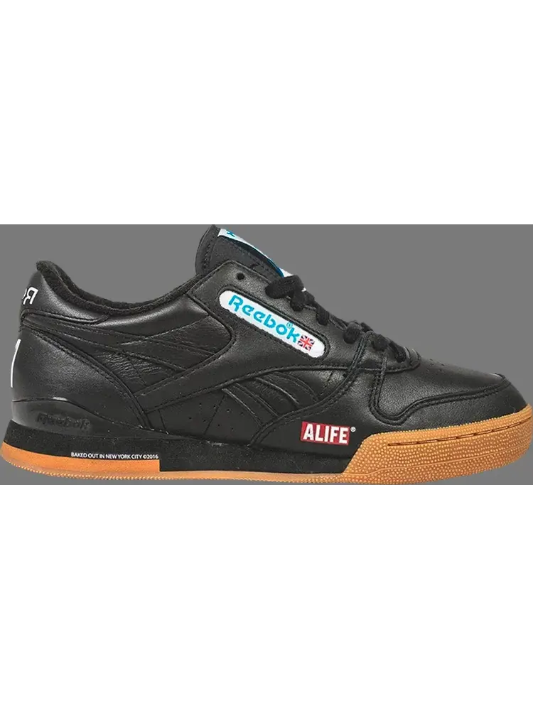 Кроссовки alife x phase 1 pro 'black gum' Reebok — изображение 1 из 1, черный
