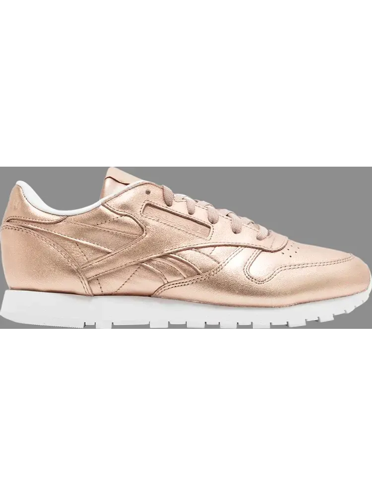 Кроссовки wmns classic leather 'melted metal' Reebok — изображение 1 из 1, розовый