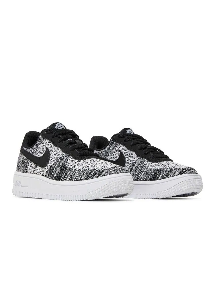 Кроссовки Nike Air Force 1 Flyknit 2.0 GS 'Oreo' — изображение 9 из 9, черный/платиновый/белый