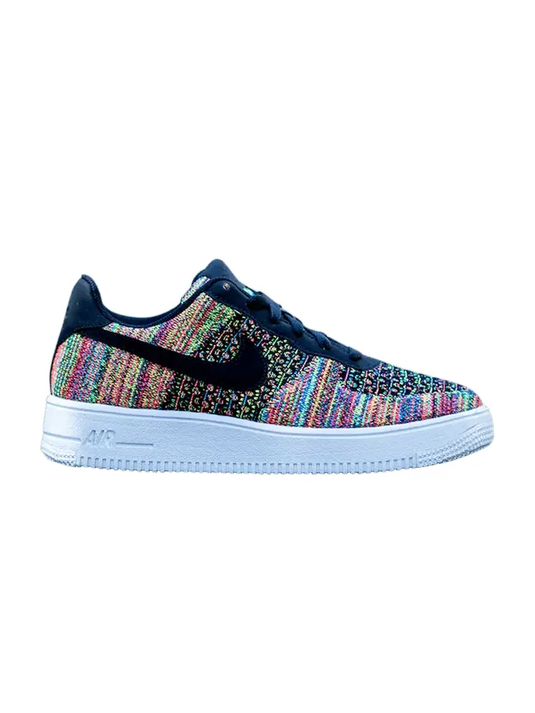 Кроссовки Nike Air Force 1 Flyknit 2.0 GS 'Multicolor' — изображение 1 из 1, черный/розовый