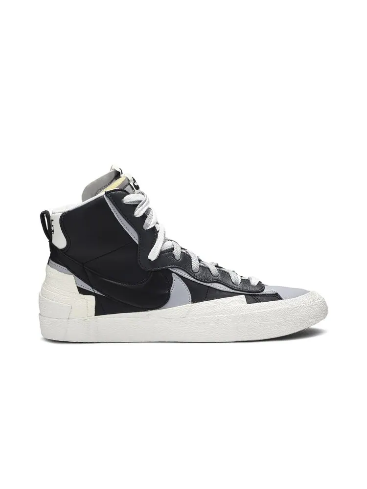 Кроссовки Nike sacai x Blazer Mid 'Black Grey' — изображение 1 из 4, черный