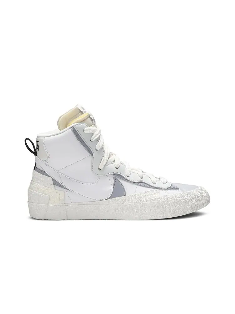 Кроссовки Nike sacai x Blazer Mid 'White Grey' — изображение 1 из 4, белый