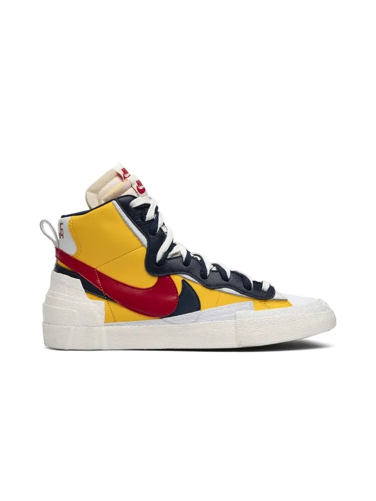 Кроссовки Nike sacai x Blazer Mid 'Maize Navy' — изображение 1 из 4, желтый