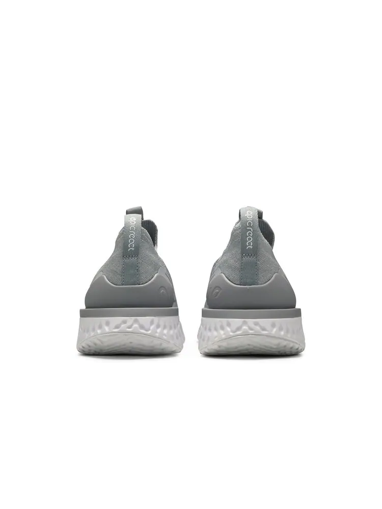 Кроссовки Epic Phantom React Flyknit 'Wolf Grey' — изображение 6 из 8, серый