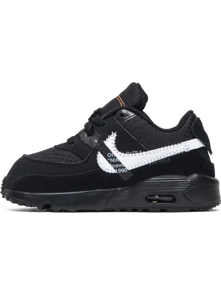 Кроссовки Nike Off-White x Air Max 90 TD 'Black' — изображение 3 из 8, черный