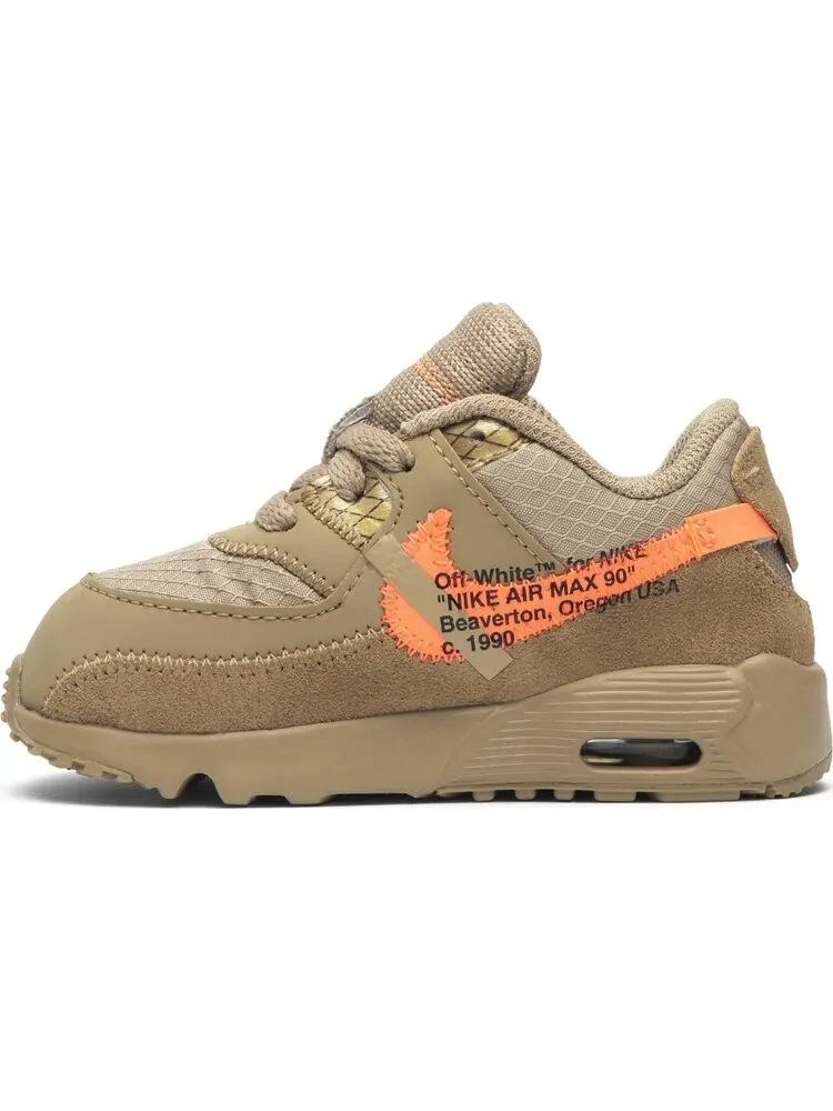Кроссовки Nike Off-White x Air Max 90 TD 'Desert Ore' — изображение 3 из 8, загар