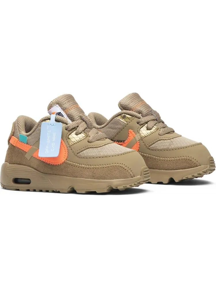 Кроссовки Nike Off-White x Air Max 90 TD 'Desert Ore' — изображение 8 из 8, загар