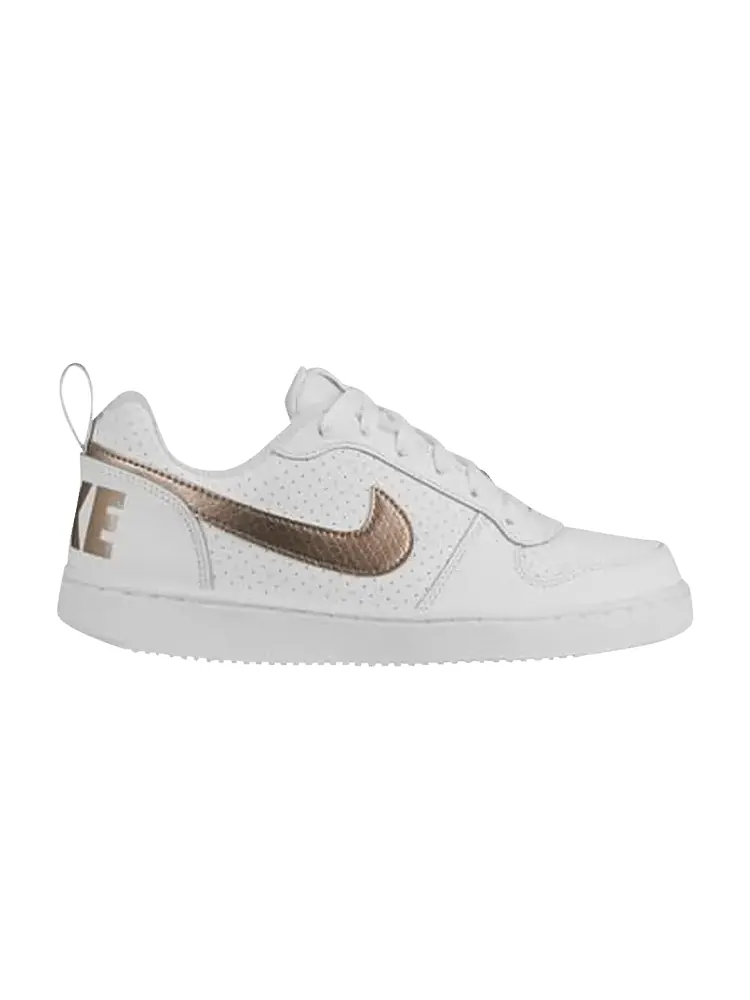 Кроссовки Nike Court Borought Low EP GS 'White Gold' — изображение 1 из 1, белый/золотистый