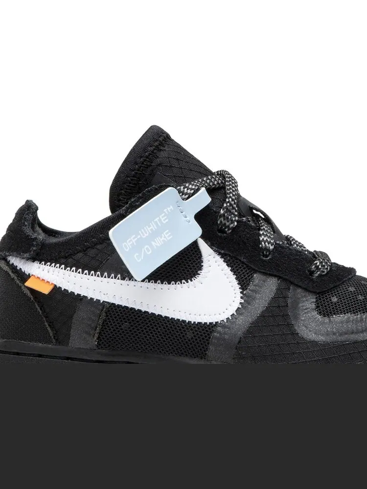 Кроссовки Nike Off-White x Air Force 1 Low TD 'Black' — изображение 2 из 8, черный
