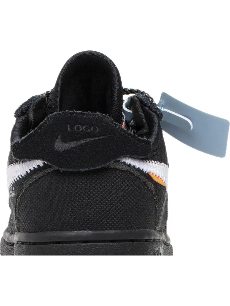 Кроссовки Nike Off-White x Air Force 1 Low TD 'Black' — изображение 7 из 8, черный