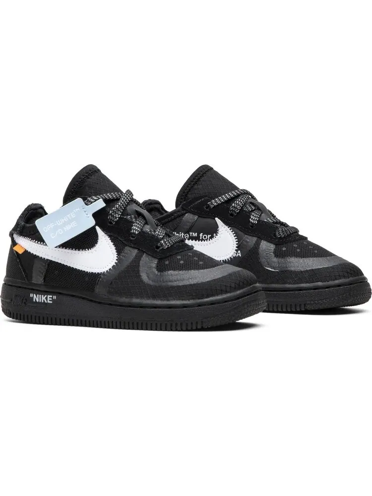 Кроссовки Nike Off-White x Air Force 1 Low TD 'Black' — изображение 8 из 8, черный