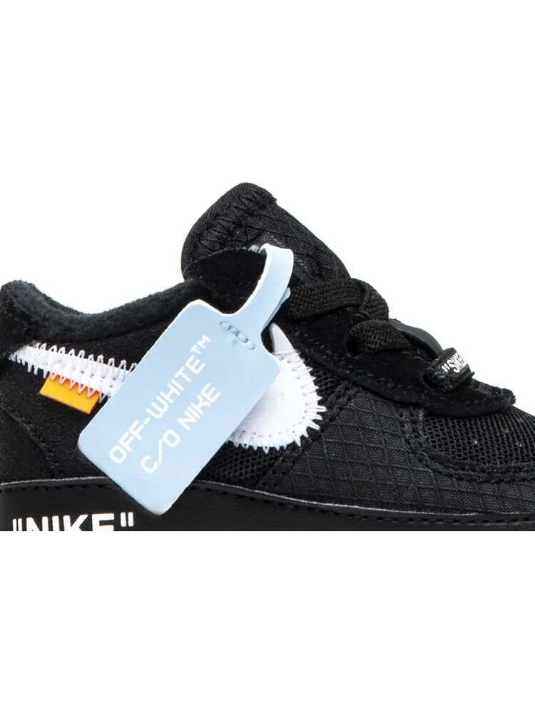 Кроссовки Nike Off-White x Air Force 1 Low CB 'Black' — изображение 2 из 8, черный