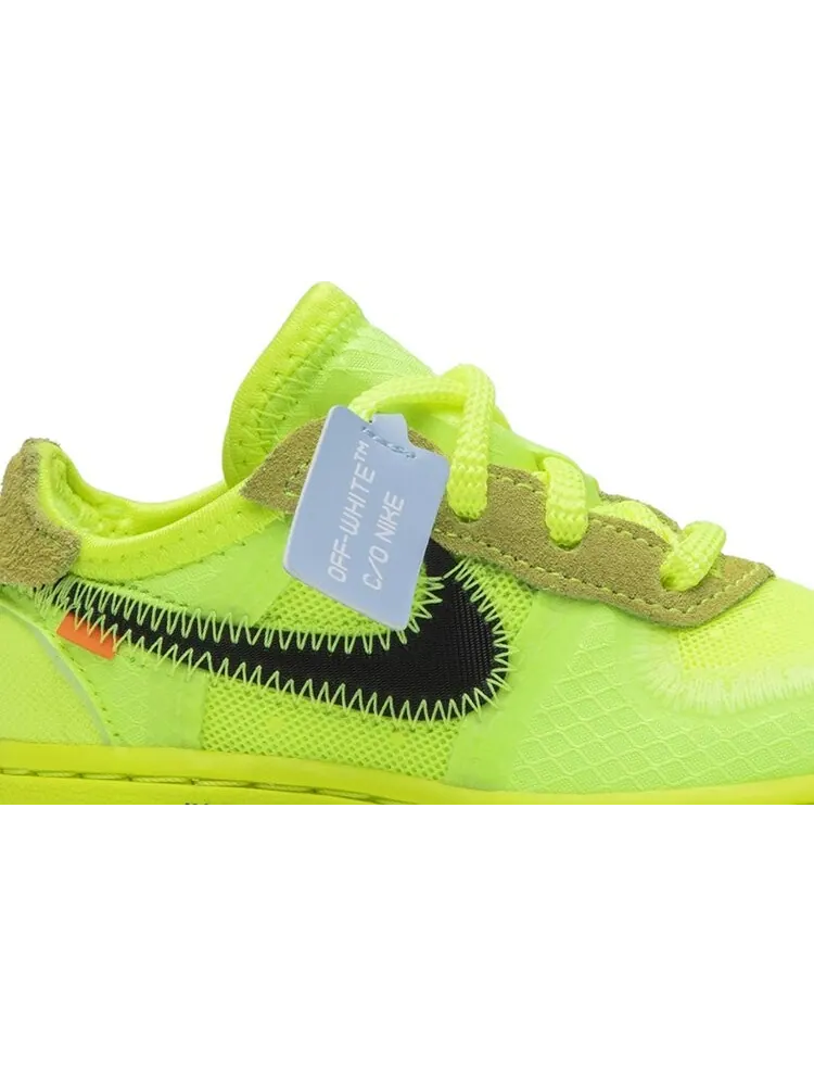 Кроссовки Nike Off-White x Air Force 1 Low TD 'Volt' — изображение 2 из 8, желтый