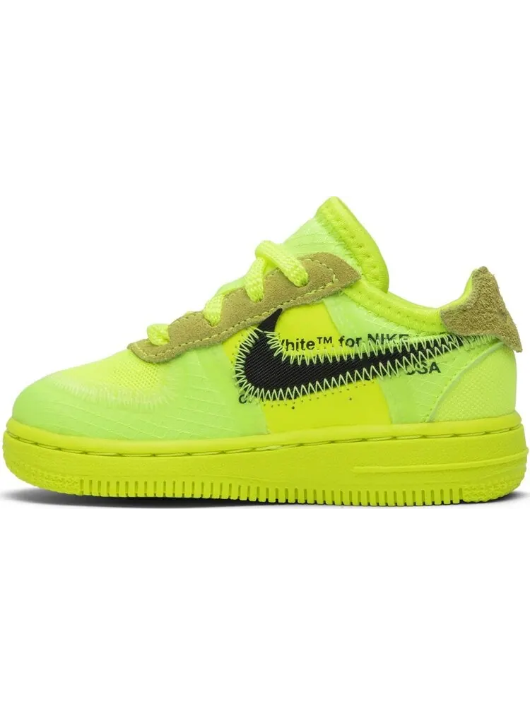 Кроссовки Nike Off-White x Air Force 1 Low TD 'Volt' — изображение 3 из 8, желтый
