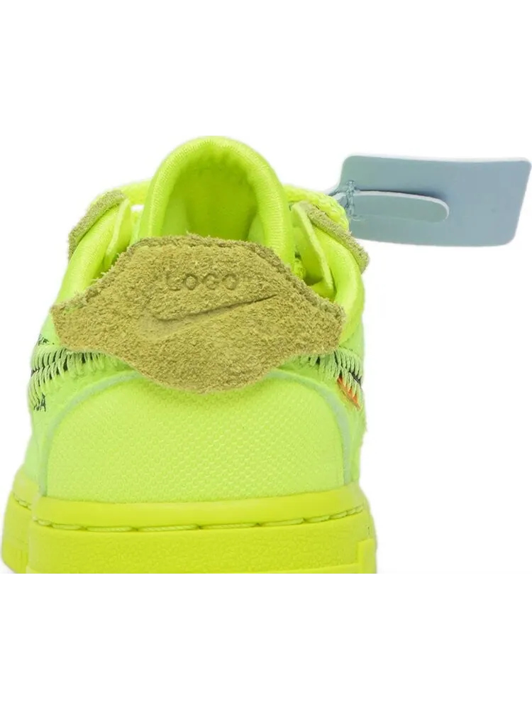 Кроссовки Nike Off-White x Air Force 1 Low TD 'Volt' — изображение 7 из 8, желтый