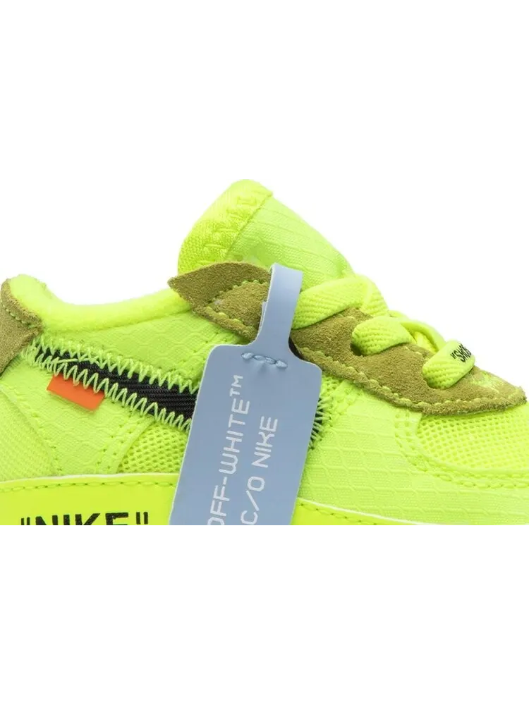 Кроссовки Nike Off-White x Air Force 1 Low CB 'Volt' — изображение 2 из 8, желтый